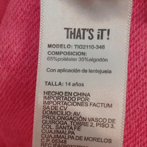 Pink Sequin 'Oh OK!' Hoodie - Picture 3 of 4